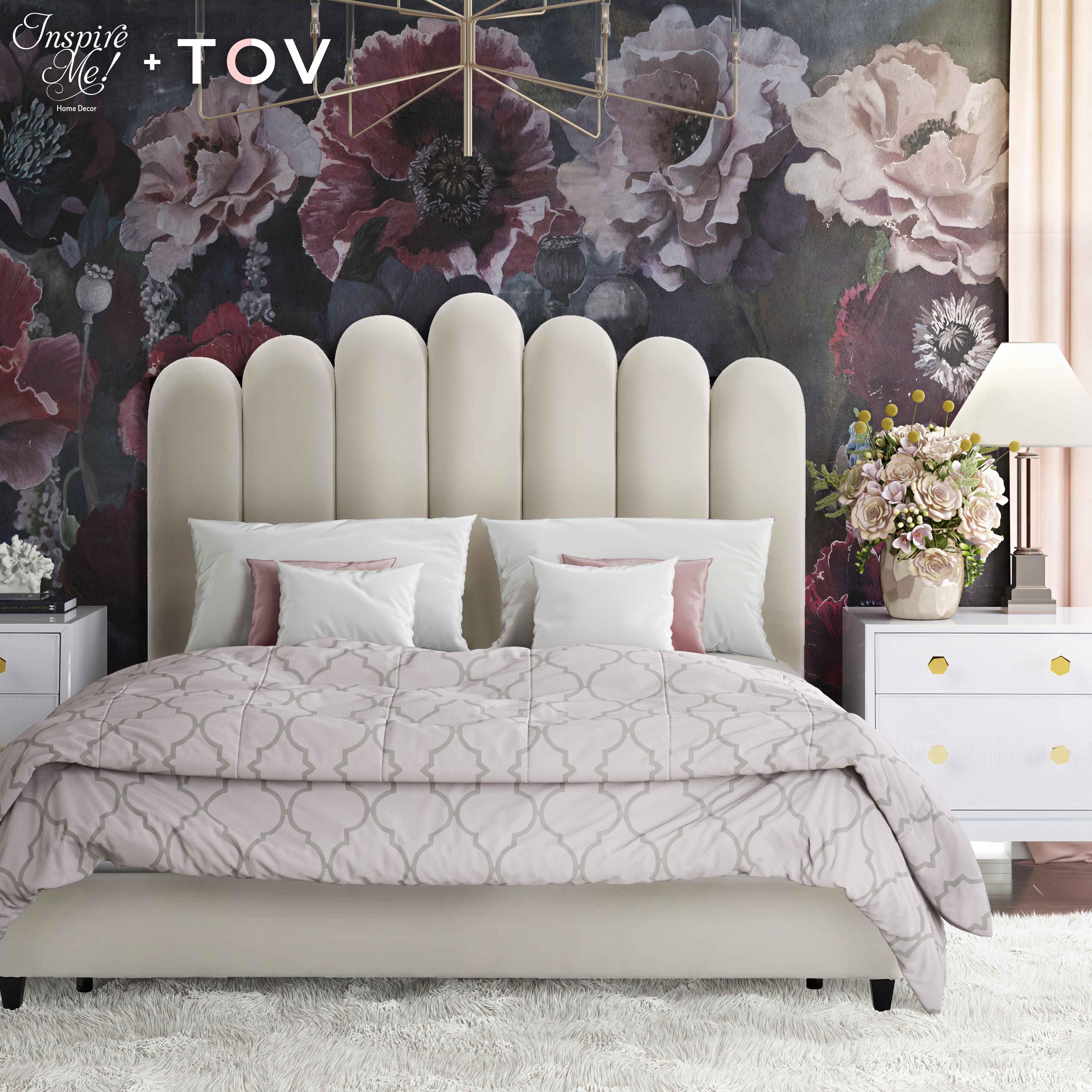 Tov furniture nacht shop velvet headboard