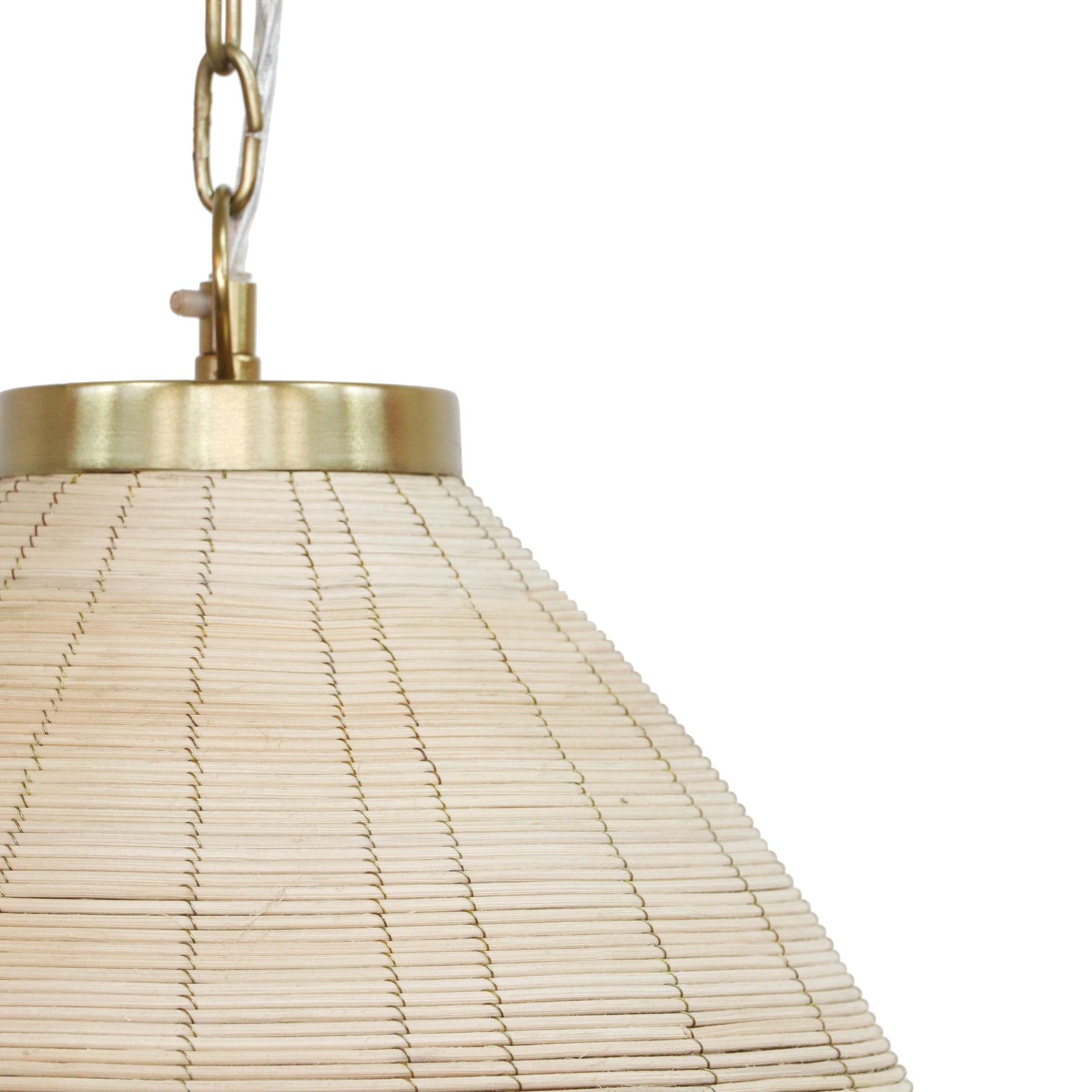 Kelly Handwoven Rattan Lamp Table (Almond) main image 1