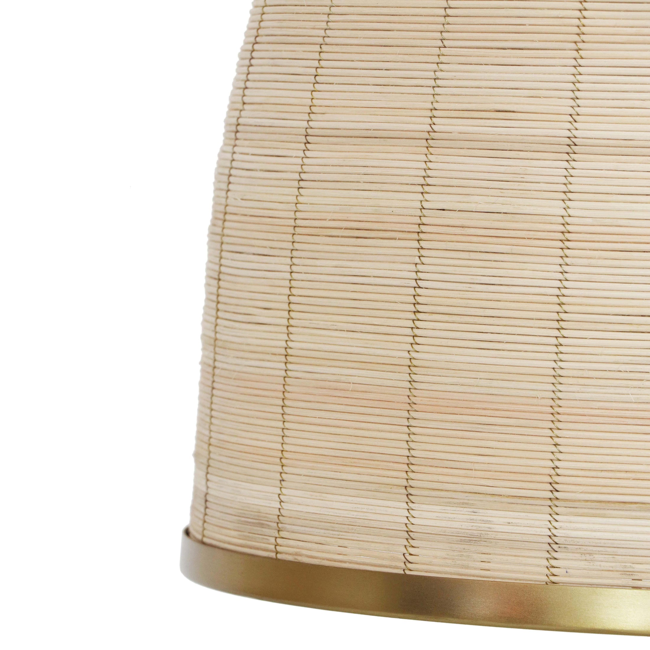 Kelly Handwoven Rattan Lamp Table (Almond)