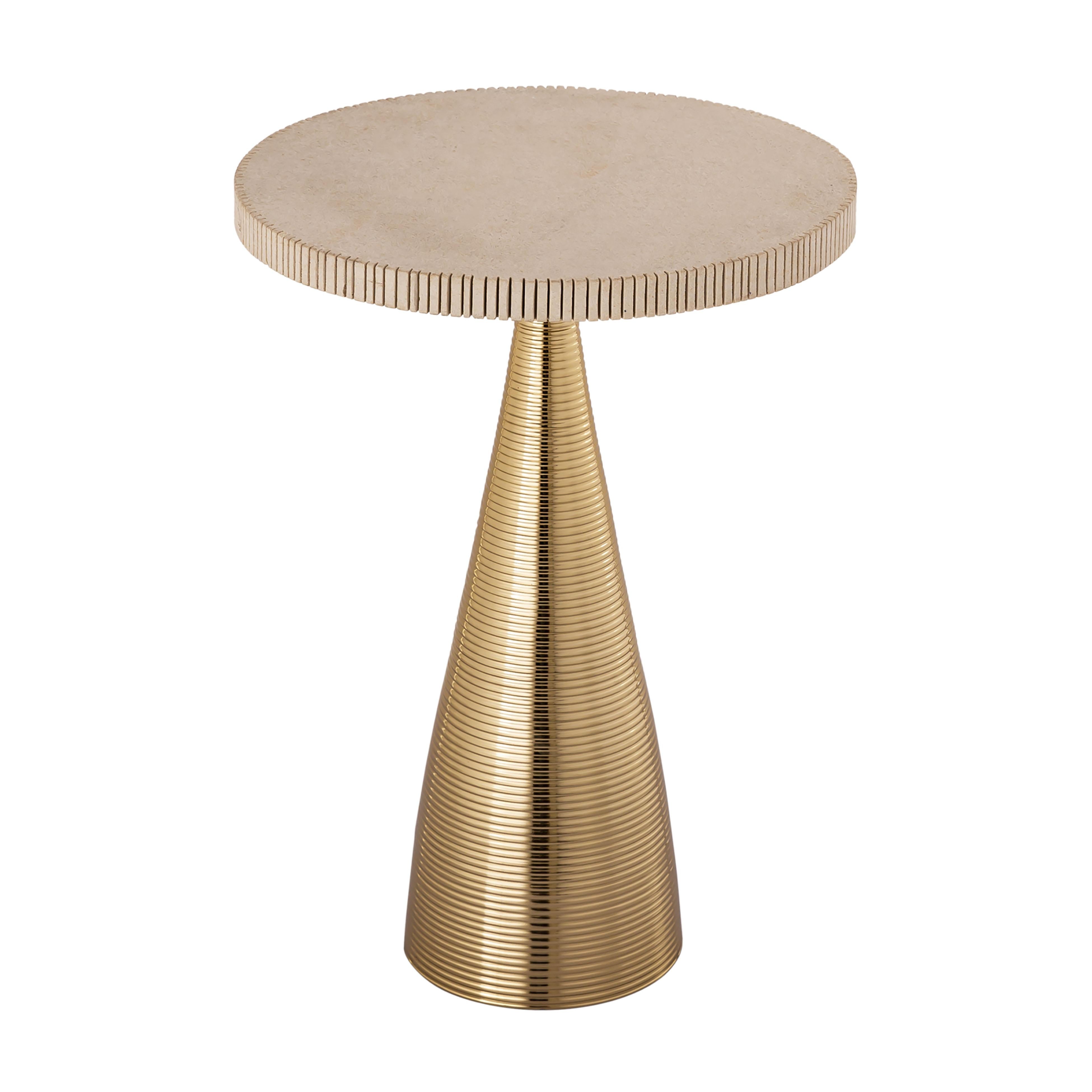 Celeste Ribbed Side Table – TOV Furniture