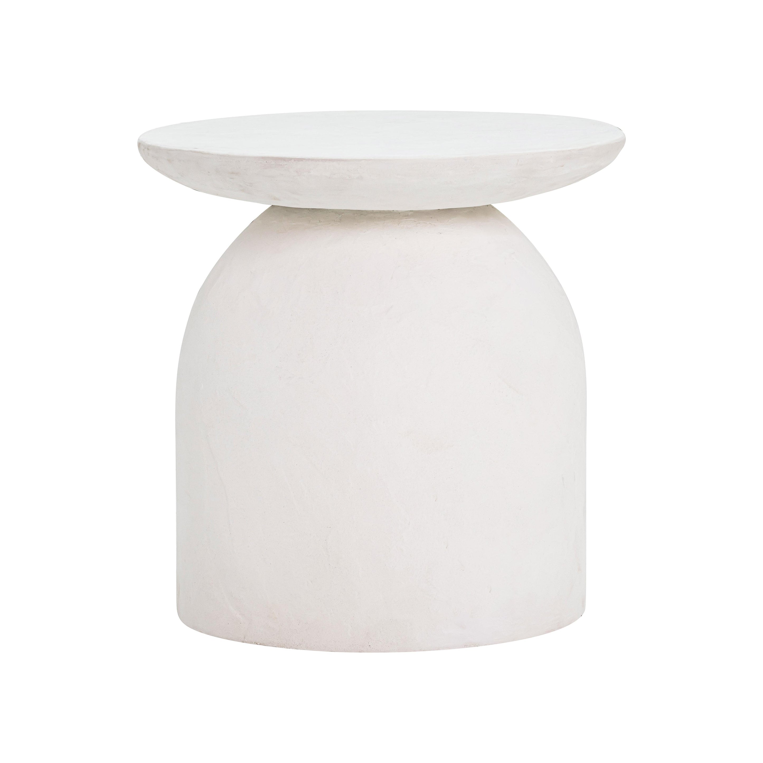 Aloe White Indoor / Outdoor Concrete Side Table – TOV Furniture