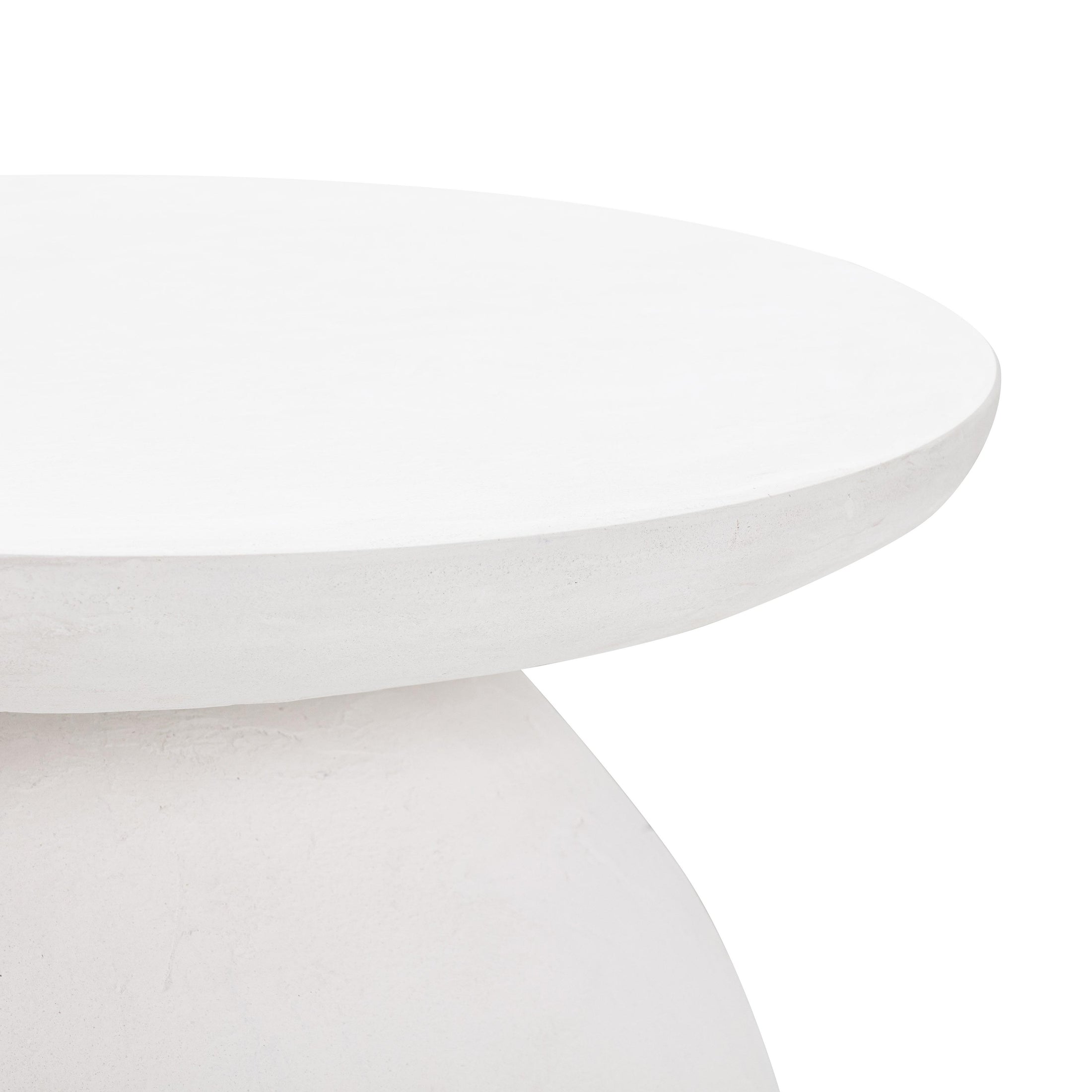 Aloe White Indoor / Outdoor Concrete Side Table – TOV Furniture