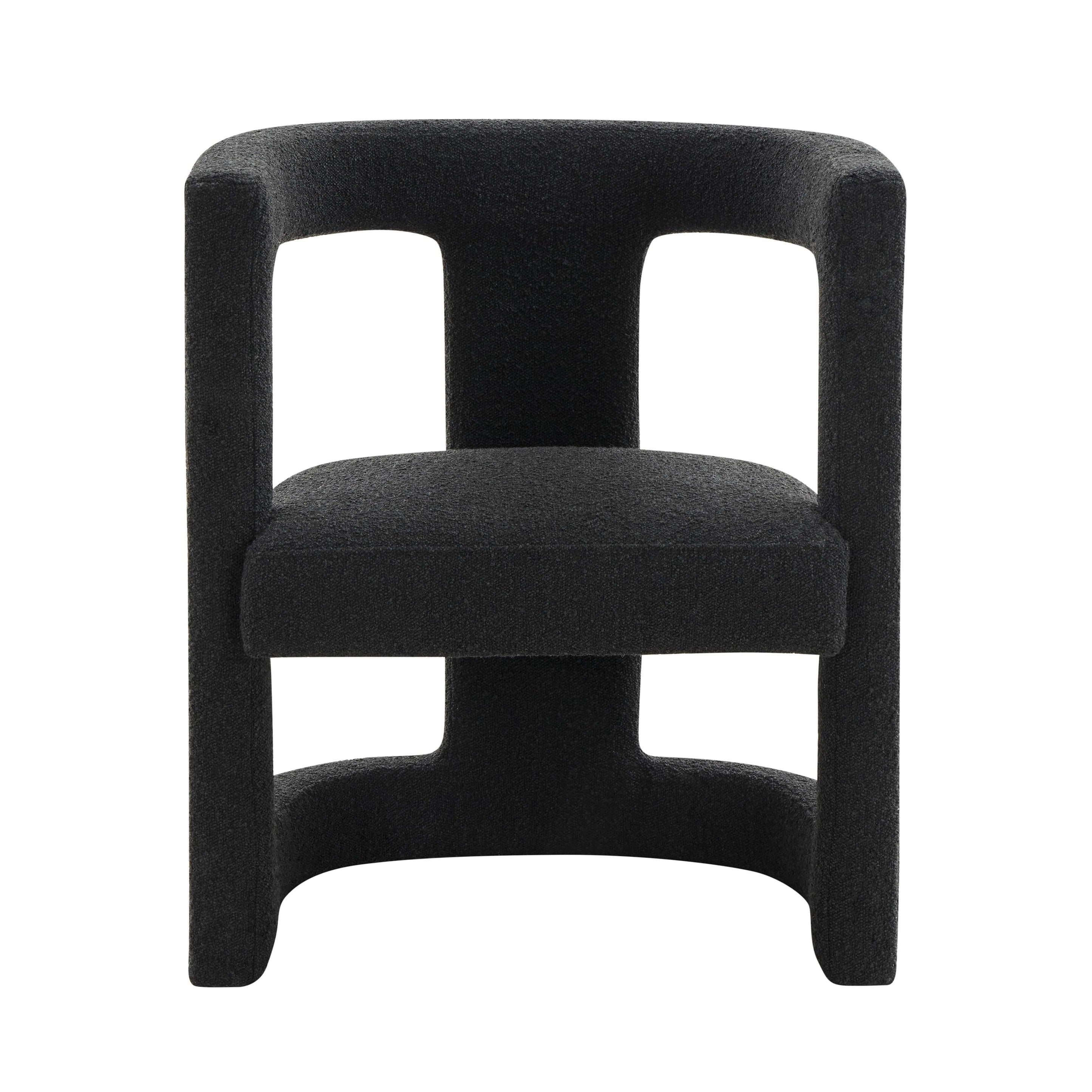 Ada Black Boucle Chair – TOV Furniture