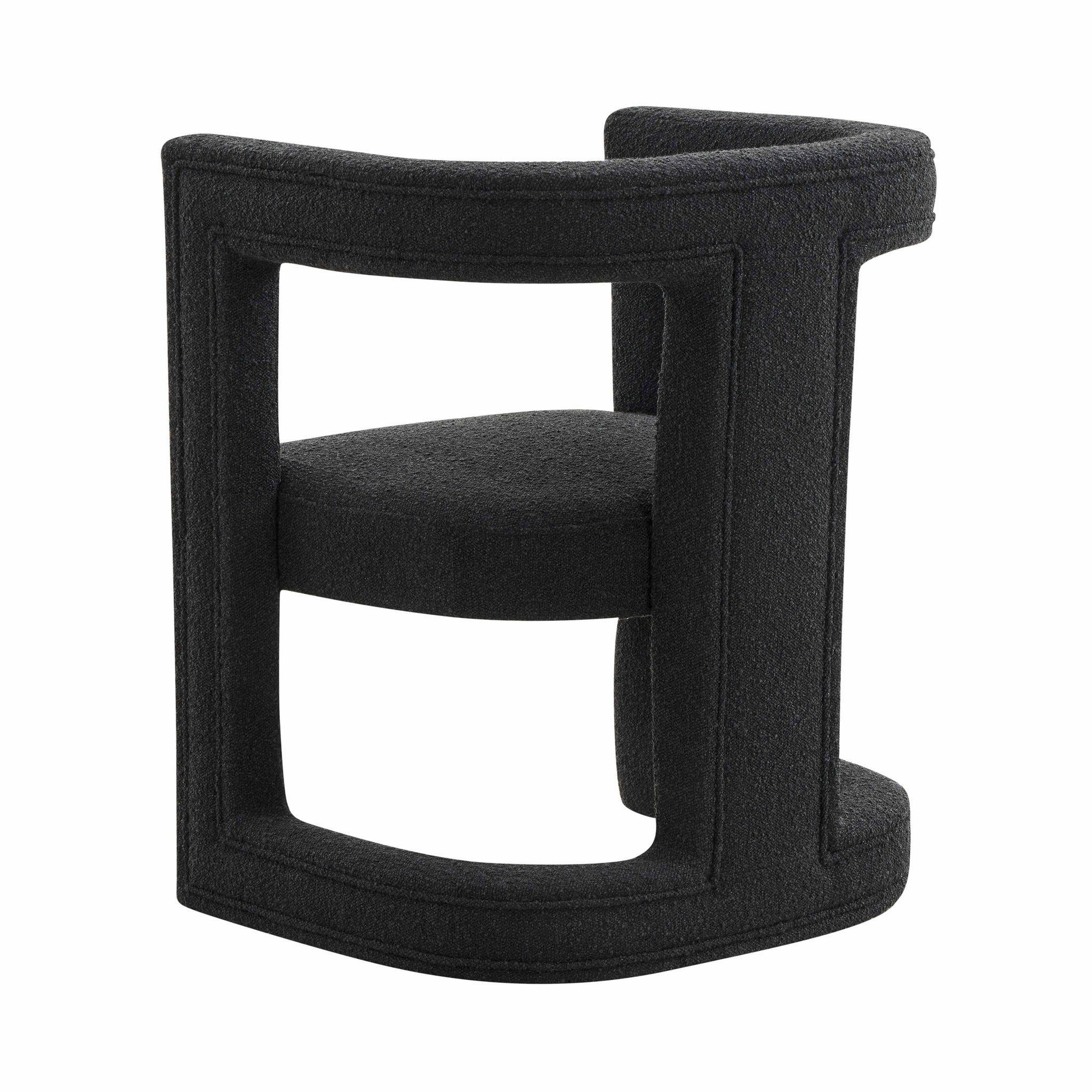 Ada Black Boucle Chair – TOV Furniture